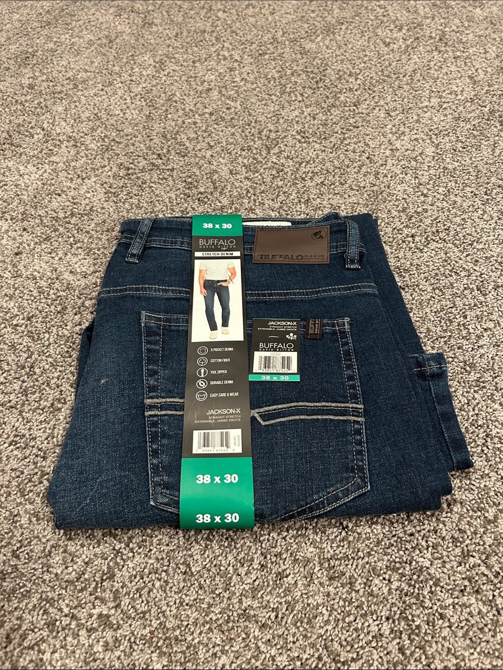 Buffalo David Bitton Dark Blue Jeans 38x30